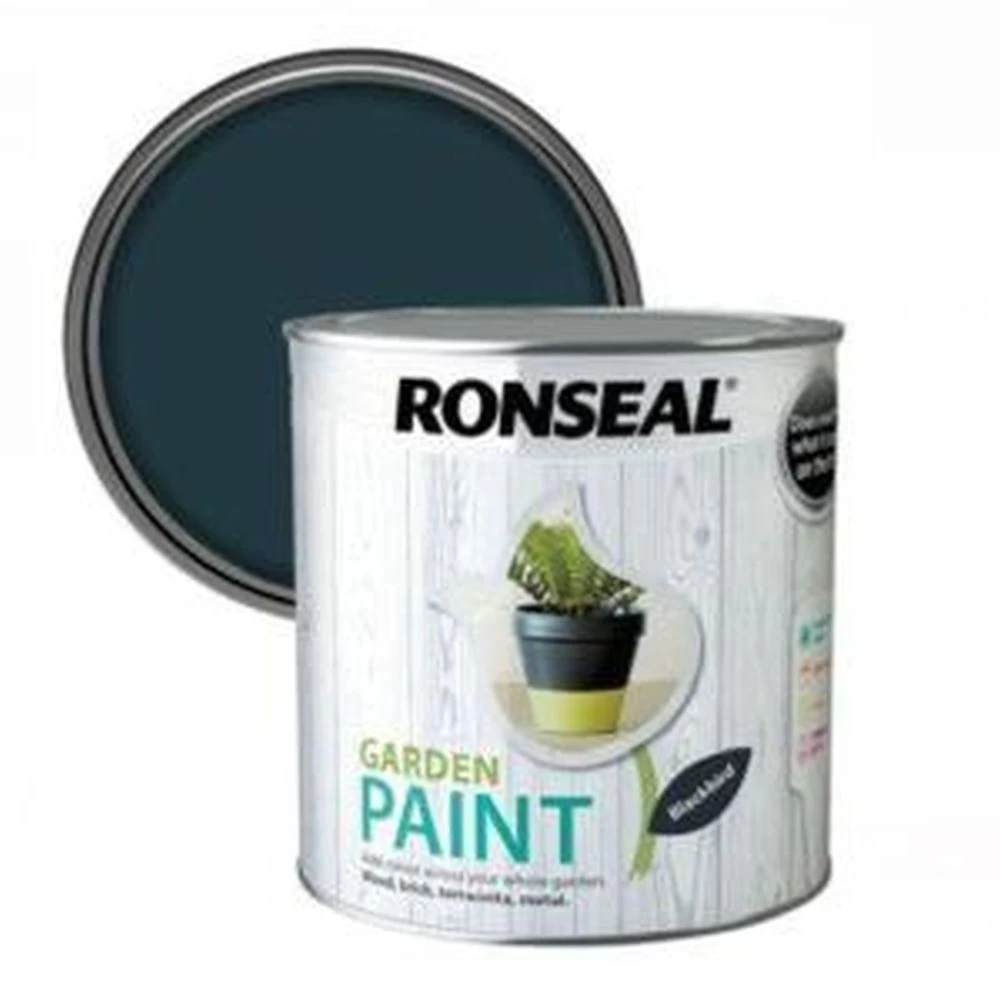 Ronseal 2.5 Litre Blackbird Garden Paint 3 Ronseal 2.5 Litre Blackbird Garden Paint