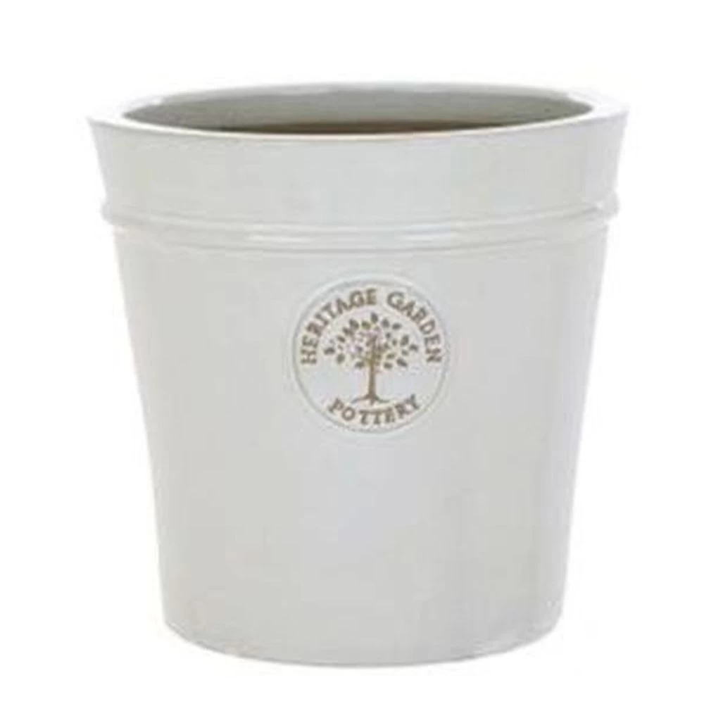 Woodlodge 41cm White / Cream Glazed Heritage Pot 3 Woodlodge 41cm White / Cream Glazed Heritage Pot
