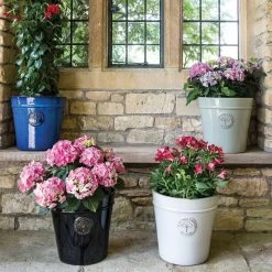 Woodlodge 33cm Pastel Grey Glazed Heritage Pot -Garden Care Sale 5021346425093 2