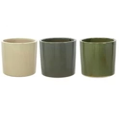 Woodlodge 30cm Conical Glazed Pot (Choice Of 3)