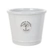 Woodlodge 40cm White Crackle Heritage Glazed Pot 1 Woodlodge 40cm White Crackle Heritage Glazed Pot -Garden Care Sale 5021346474954