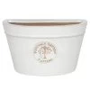 Woodlodge 26cm White Edwardian Glazed Wall Planter -Garden Care Sale 5021346475678