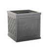 Woodlodge 27cm Black Regal Heritage Fibreclay Square Pot -Garden Care Sale 5021346501803
