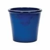 APTA 26cm Blue Saigon Glazed Cone Planter 1 APTA 26cm Blue Saigon Glazed Cone Planter -Garden Care Sale 5022413588192