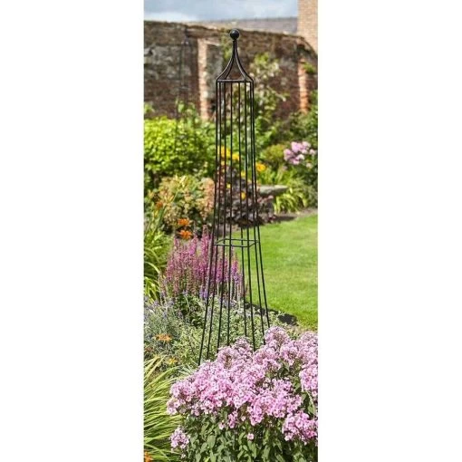 Tom Chambers Large Black Colonius Obelisk -Garden Care Sale 5022506029588