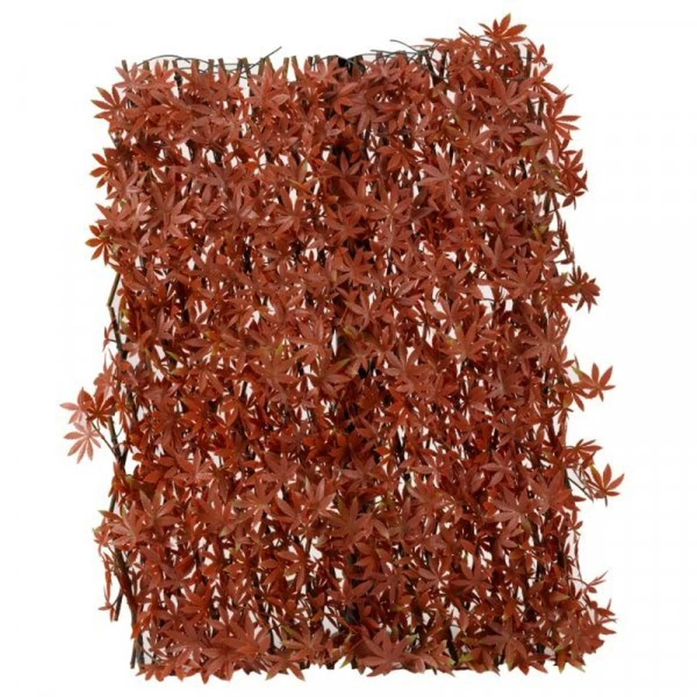 Faux Decor 180 X 60cm Artificial Red Acer Leaf Trellis 2 Faux Decor 180 X 60cm Artificial Red Acer Leaf Trellis
