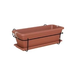 Artevasi 40cm Terracotta Venezia Plant Box Balcony Kit