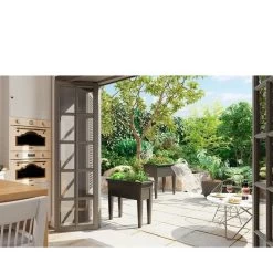 Artevasi 80cm Anthracite Venezia Grow Box Planter 7 Artevasi 80cm Anthracite Venezia Grow Box Planter -Garden Care Sale 5600442825183 3