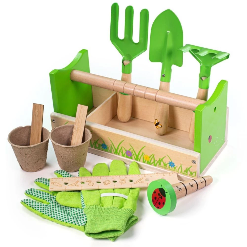 Bigjigs Toys 28cm Children's Gardening Caddy 3 Bigjigs Toys 28cm Children's Gardening Caddy