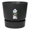 Elho 25cm Living Black Greenville Round Planter -Garden Care Sale 8711904332334 df055e58 a5de 4705 bd95 7ea4a9f988ae