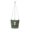Elho 24cm Leaf Green Greenville Hanging Basket Planter