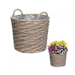 Koopman 39cm Wicker Basket Planter 7 Koopman 39cm Wicker Basket Planter -Garden Care Sale 8719202993394 3