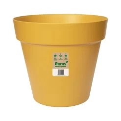 Elho 40cm Mustard Yellow Paris Flower Pot